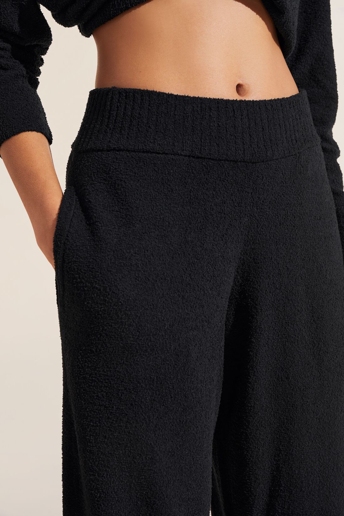 Recycled Boucle Pant - Black